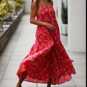 XIX Palms Miami Tiered Maxi Dress